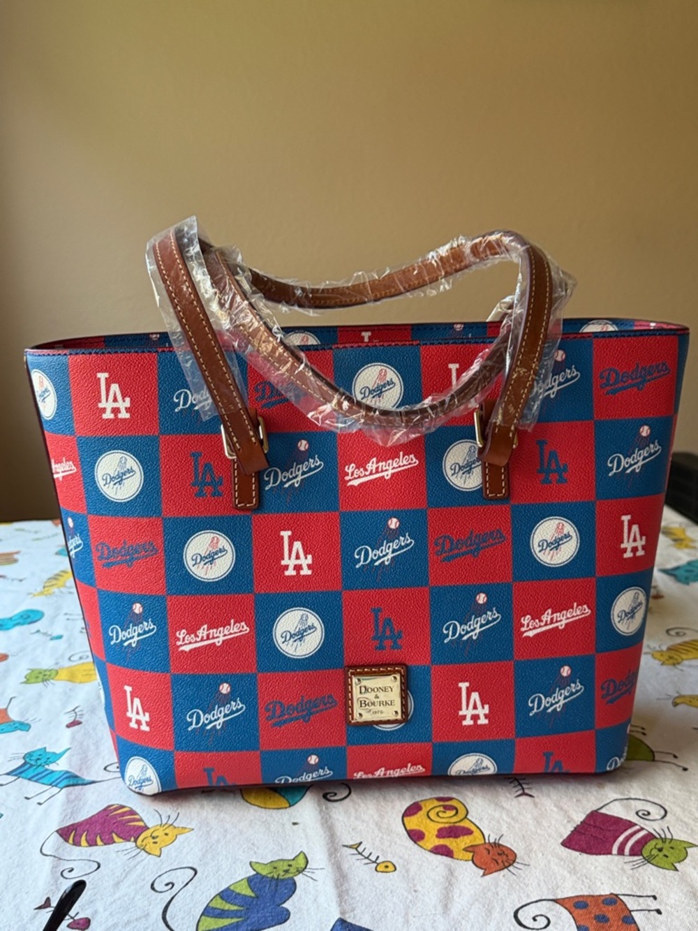 ⚾️ DOONEY & BOURKE MLB DODGERS ZIP TOTE ⚾️ NWT ⚾️